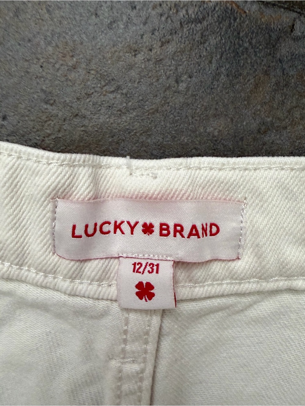 Lucky Brand cream high rise jeans - Picture 2 of 5